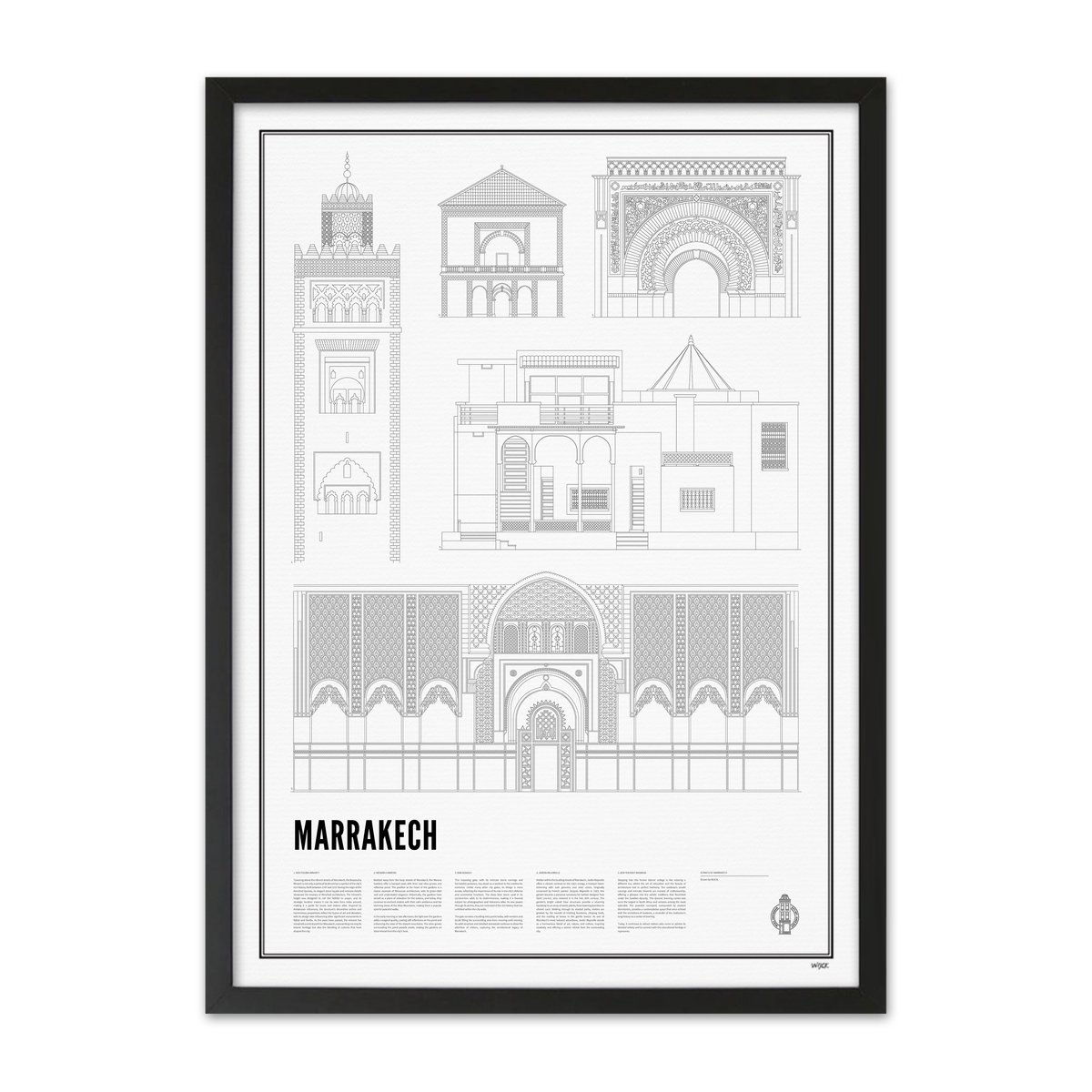 Poster van Iconics of Marrakech | WIJCK. 
